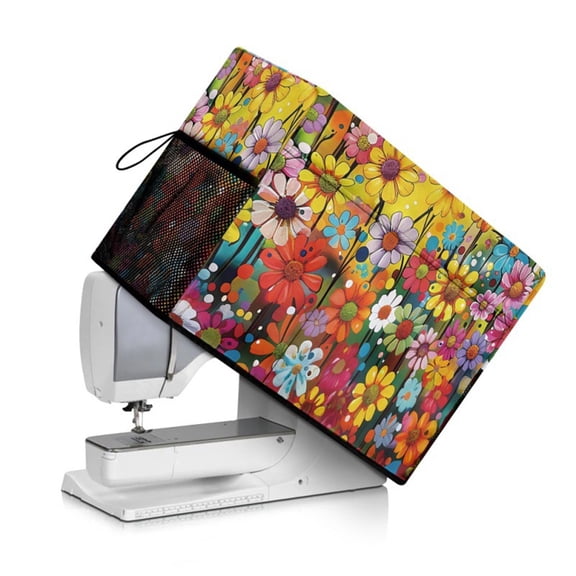 Sewing Machine Dust Cover,Brother Sewing Machine,Floral Sewing Machine Cover, Multifunctional Storage Bag, Dust Protective Cover, Sewing Accessories Organizer,Sewing Supply Storage(MulticolorC)
