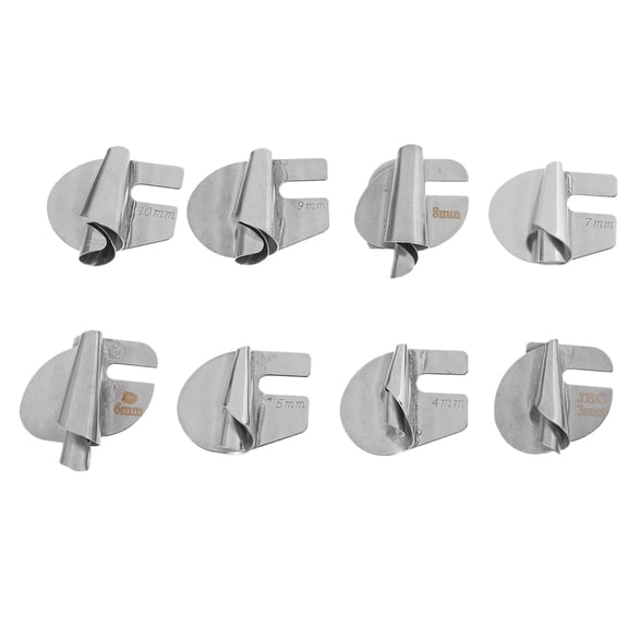 FENGGUIQU Easy Install Metal Seaming Binder Accessory Silver for Home 8Pcs