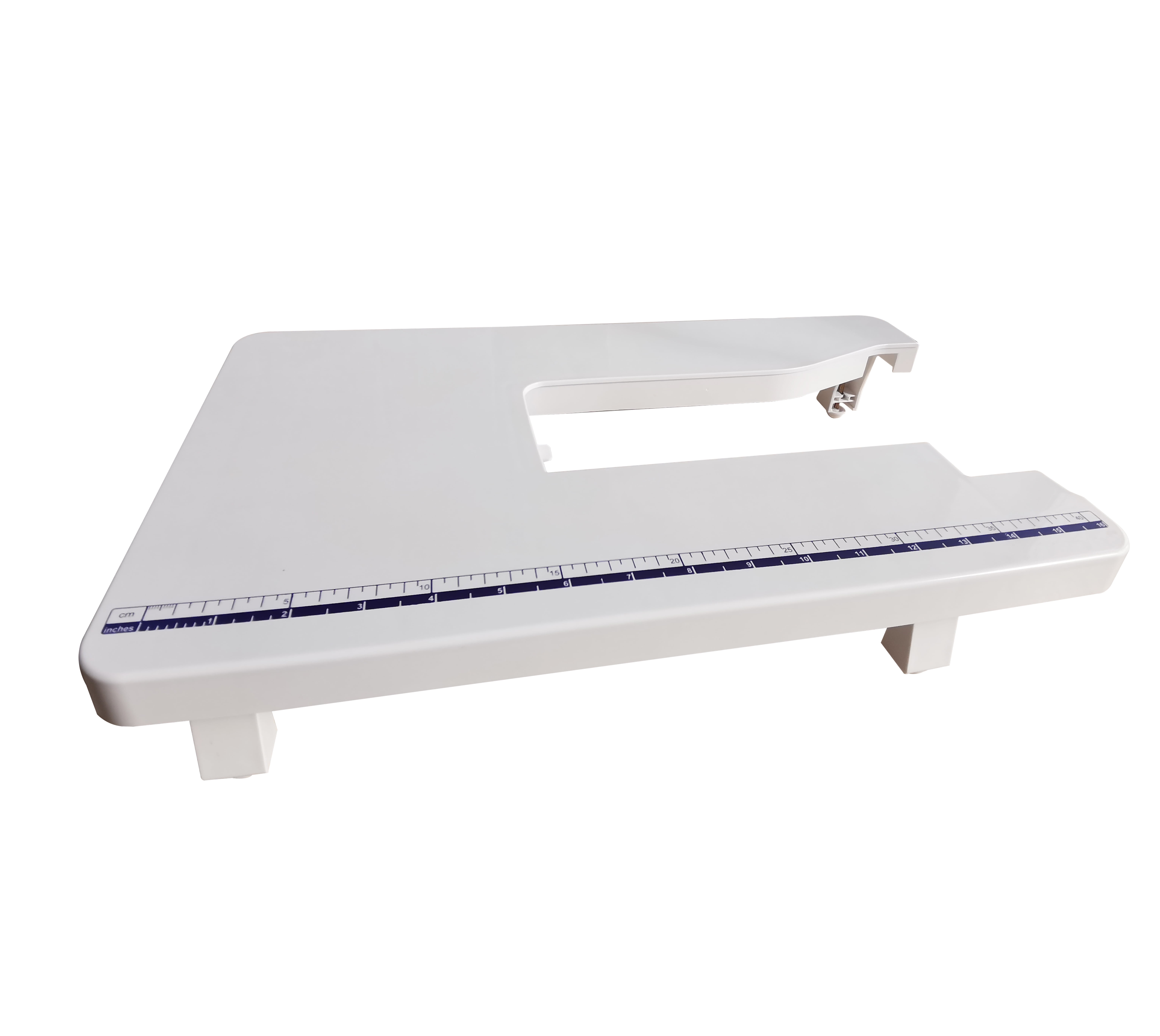 White Foldable Sewing Machine Extension Table with Ruler