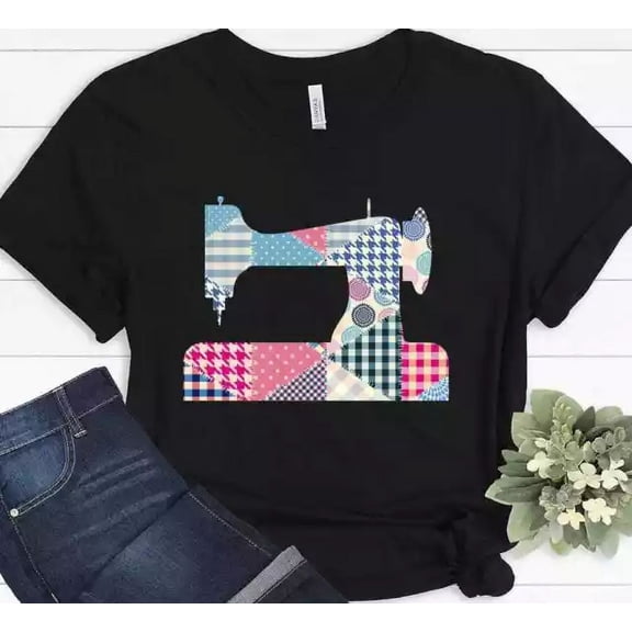 Sewing Machine Funny Quilting Quilter Gift Quilt Seamstress T-Shirt Unisex S-5XL Hot Trending Shirt, Vintage Birthday Gift