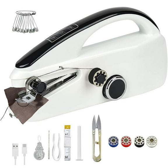 Sewing Machine Heavy Duty & Portable, 2-Speed Mini Sewing Machine with Sewing Kit & Storage Bag for Beginners, Adults, DIY, Home, Travel, Quick Clothing Repairs