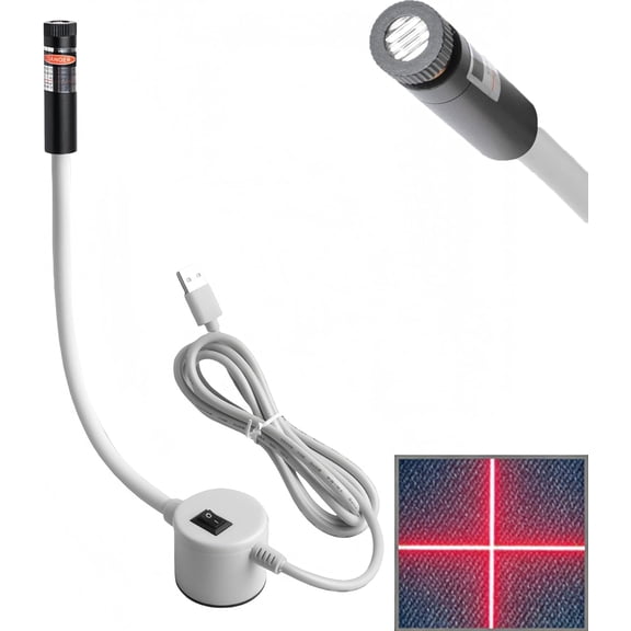 Sewing Machine Laser Light Guide, Magnetic Sewing Machine Laser Positioning Light, Adjustable Beam for Straight Stitching, No Marking Required for Different Sewing Tasks