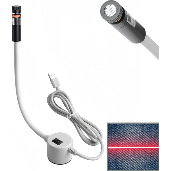 Sewing Machine Laser Light Guide, Magnetic Sewing Machine Laser Positioning Light, Adjustable Beam for Straight Stitching, No Marking Required for Different Sewing Tasks