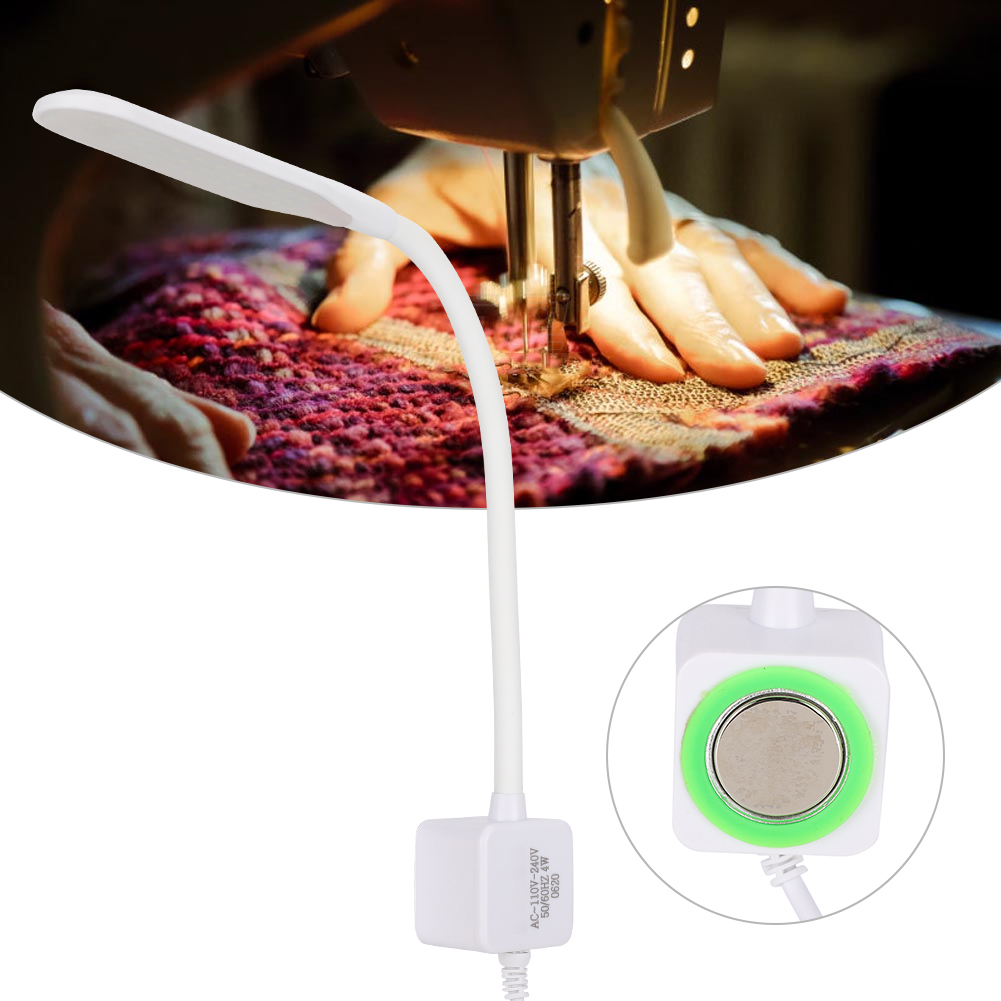 Sewing Machine Light, 30 LEDs Flexible Gooseneck Working Desk Lamp With