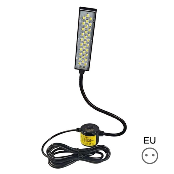 Sewing Machine Light（30LED, Multifunctional Flexible Gooseneck Work Light, with Magnetic Mounting Base, White Soft Lamp for Lathes, Drill Presses, Workbenches