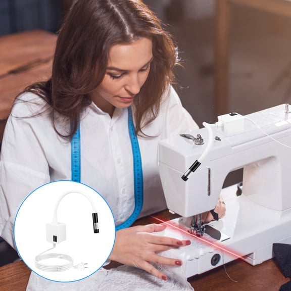 Sewing Machine Light Magnetic Positioning Quilting Light for Sewing Machine with Crosshairs and Dot Illumination Heads 3 In 1 Magnetic Seam Guide for Straight Stitching