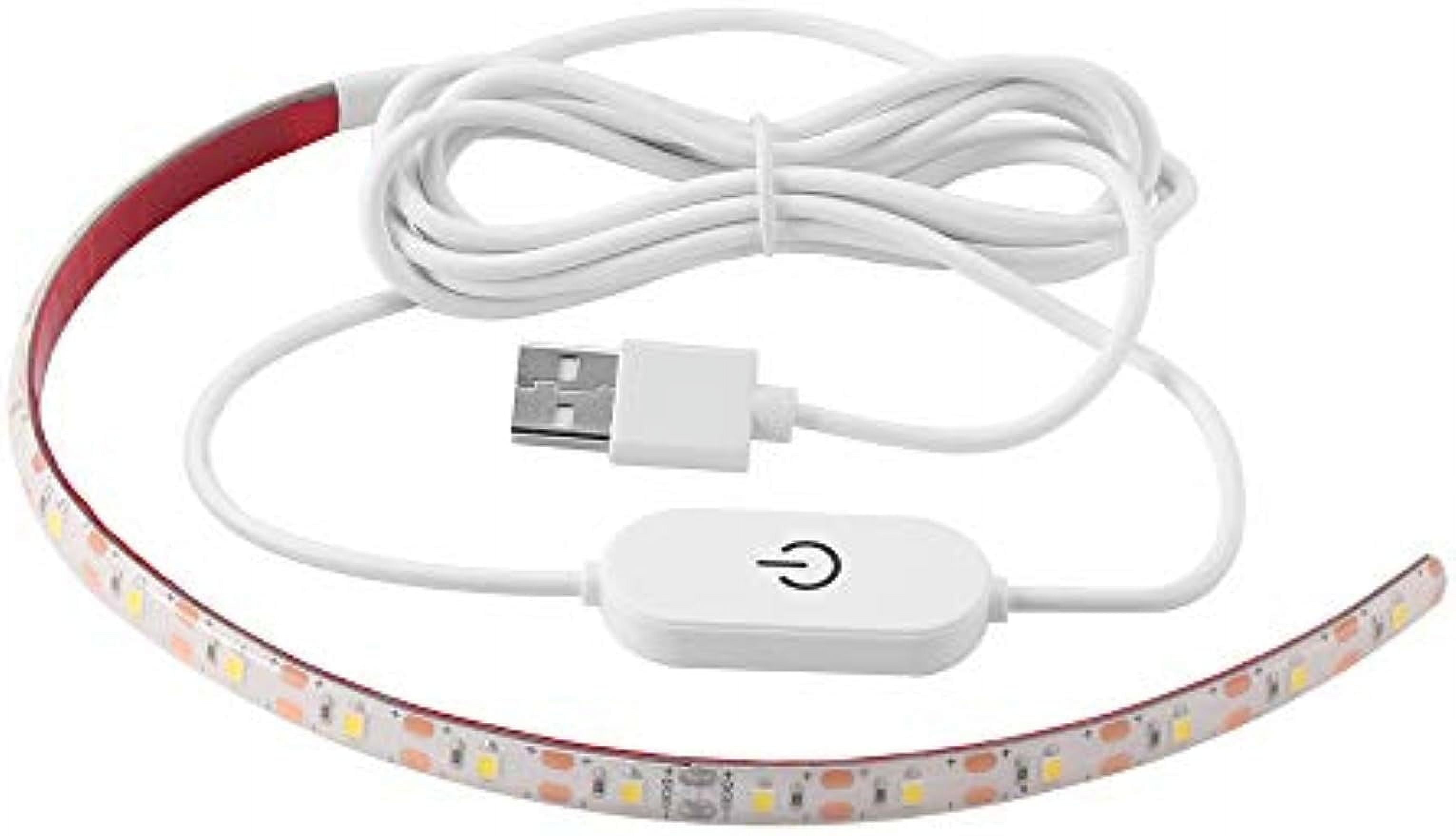 Sewing Machine Light Strip 11.8inch USB Dimmable LED Strip Lights with ON/Off Switch, 4000K White