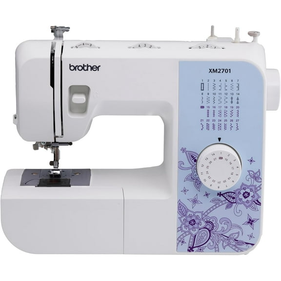 Sewing Machine, Lightweight, Full Featured, 27 Stitches, 6 Included Feet
