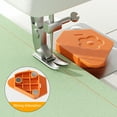thumbnail image 1 of Sewing Machine Magnetic Seam Guide 1pc Orange Multifunctional Hemmer With Scale,seam guide,sewing accessory,Orange,1PC, 1 of 8