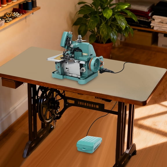 Sewing Machine, Metal Frame Overlock Machine, 150W Heavy Duty Serger for Sewing & Fabric Edging, Prevent Fraying & Create Neat Finishes, Home Use
