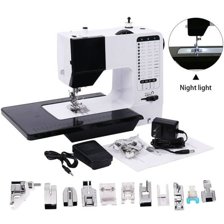 Maxmartt Portable Sewing Machine for Beginners with 38 Stitch Applications - Small Sewing Machine with Dual Speed, Reverse Stitching and Foot Pedal- Easy to Use Electrical Sew Machine