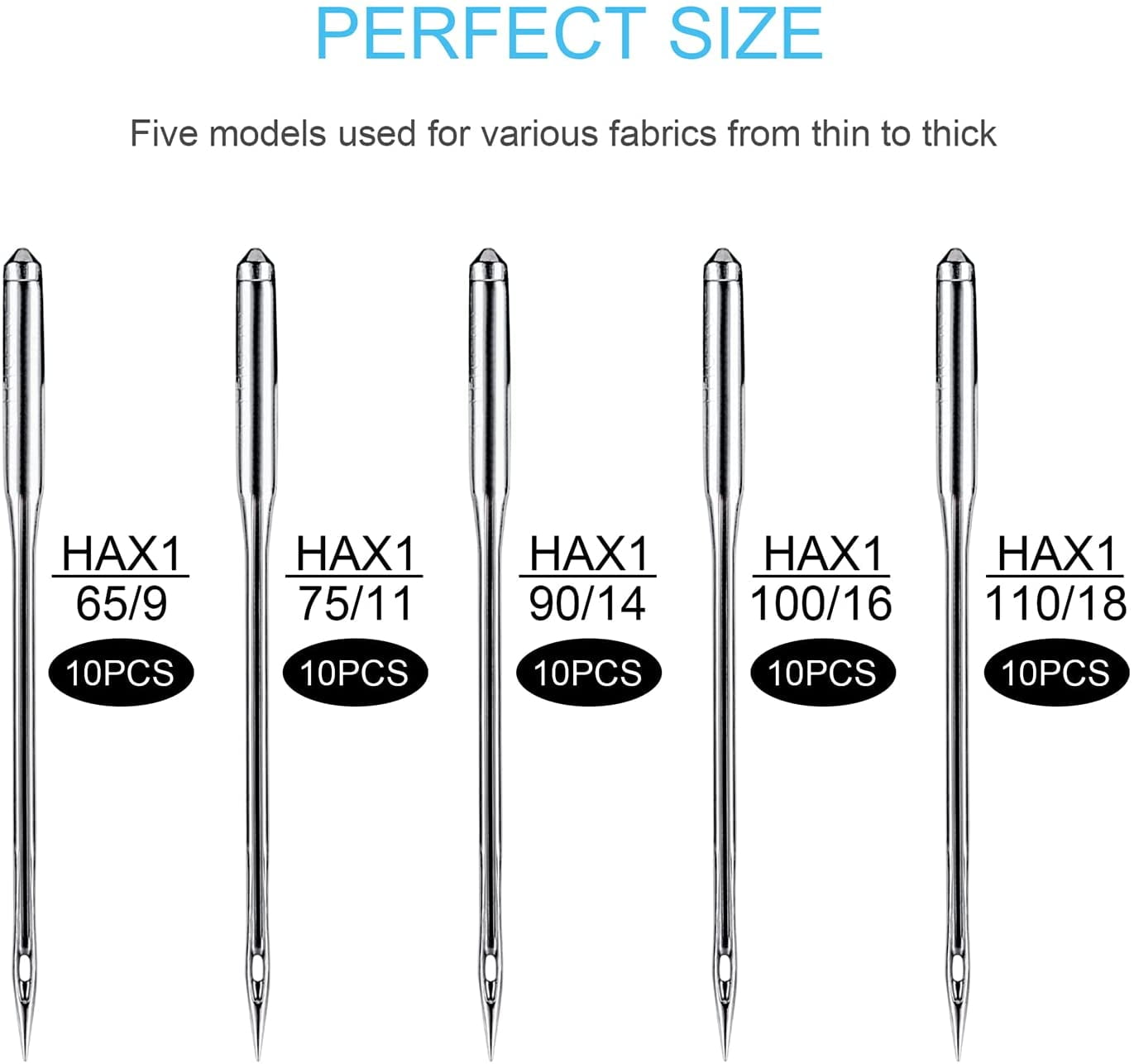 【tineさん用】SURGEON91 94 107 108 Sewing Machine Needles, 50 PCS Universal Sewing Machine Needle
