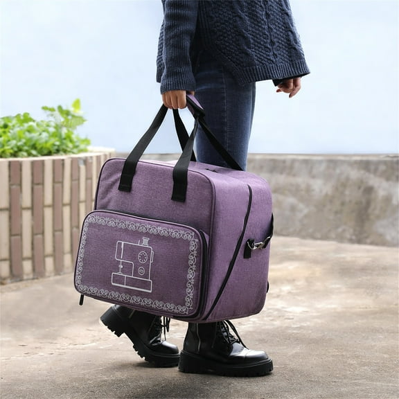 Sewing Machine Organizer, Easy-Carry Sewing Supplies Storage With Compartments And Zippered Pockets, Ideal For Traveling Sewing Projects And As A Thoughtful Gift For Mom Grandma