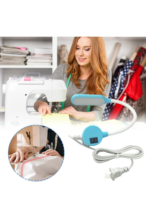 Sewing Machine Positioning Light with Magnetic Base, Precision Needle Guide for Straight Seams & Quilting, Flexible Arm for Adjustable Illumination, 1-Pack