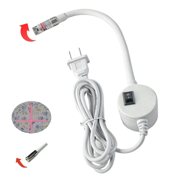 Sewing Machine Quilting Light with Adjustable Dot/Straight Line/Crosshair Projection, Laser Vision Guide, Sewing Machine Attachments