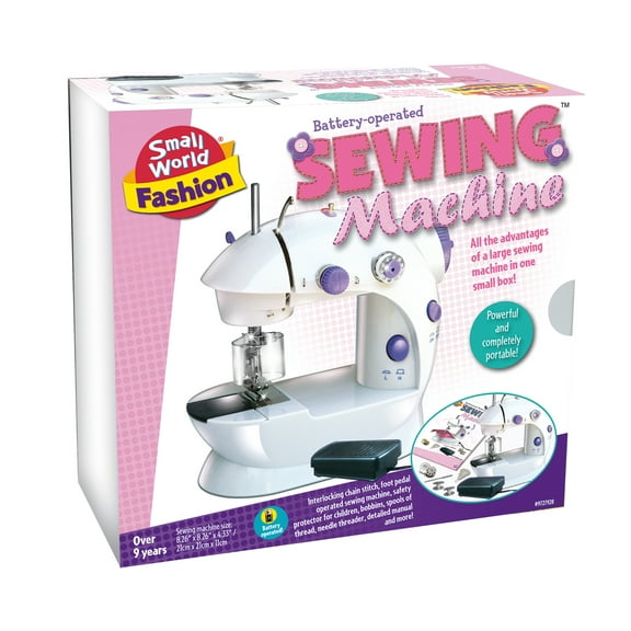 Small World Toys Battery Operated Sewing Machine