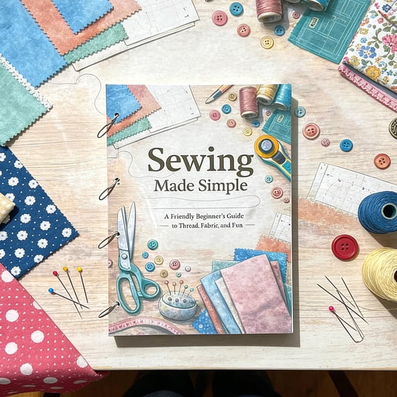 Sewing Made Easy Guide 1000+ Practical Sewing Notes Beginner Patterns Full Tutorial for Stitches, Fabrics and Basic Sewing Skills