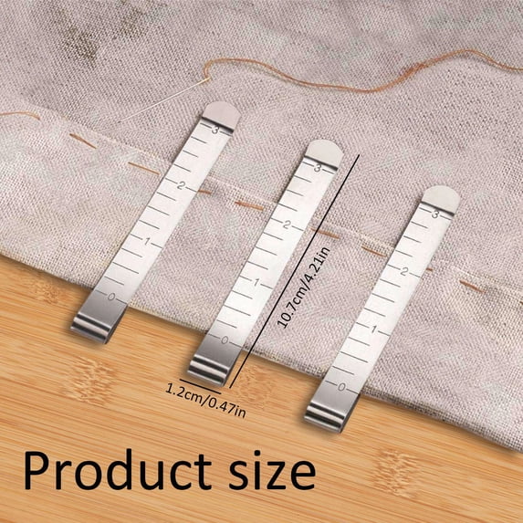 Sewing Marking Ruler - 5 Pack Fabric Quilting Measuring Tool - Sewing Gauge for Hemming Seam Allowance - Sliding Marker for Sewing Craft Projects