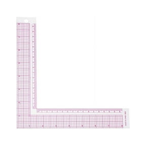 TOP! Sewing Measure Rulers 90-Degree L Shape Square Ruler Metric and Imperial Clothing Tailor Craft Tool