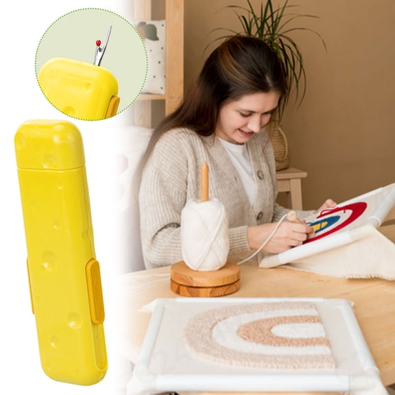 Sewing Needle Threader - Multifunctional 3-in-1 with Magnetic Needle Holder and Storage Box