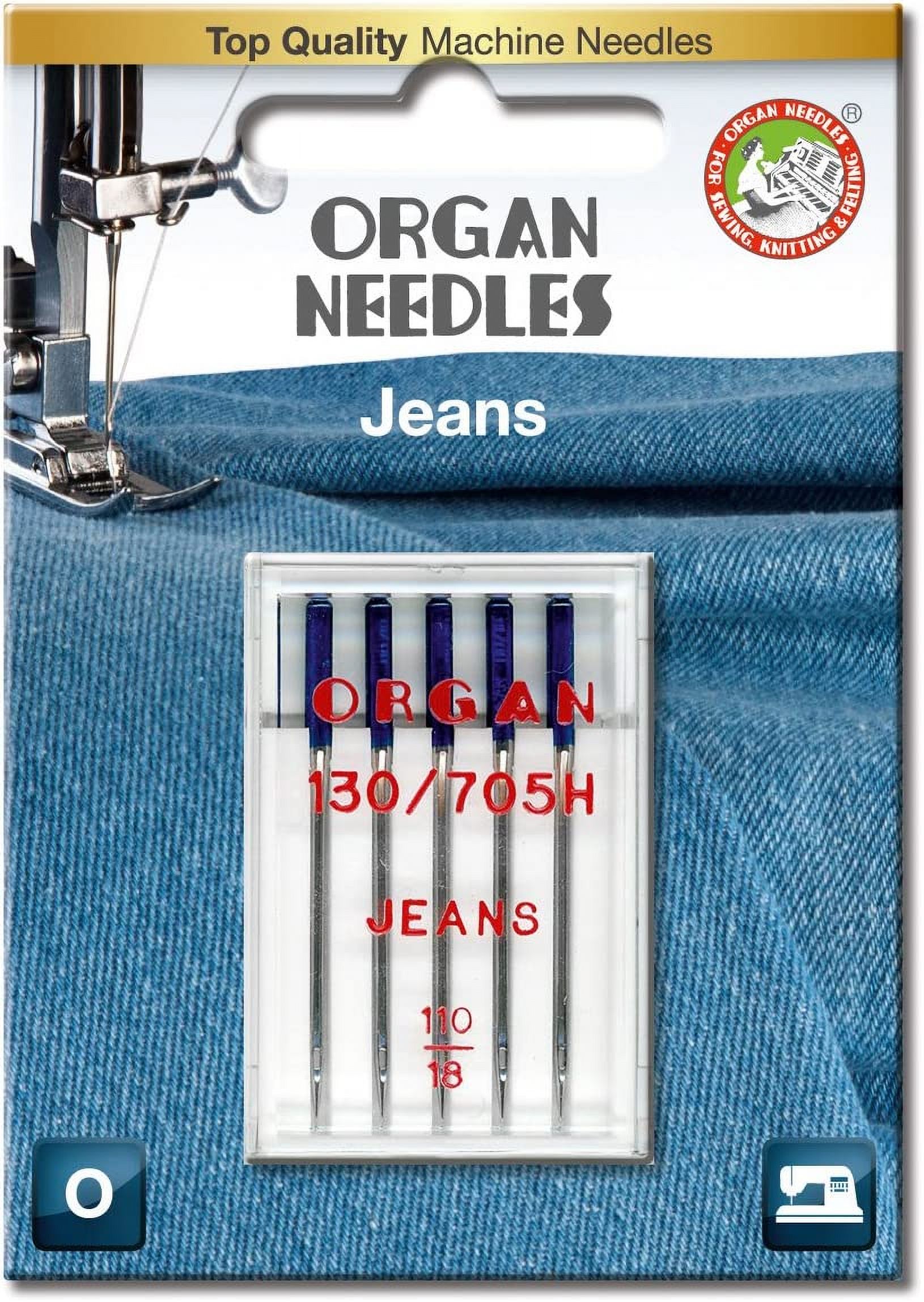 Sewing Needles for Threading Thick Fabric for Denim, Jeans, Canvas