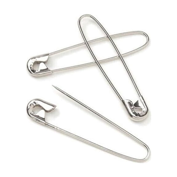 Sewing Notions Safety Pins Standard Size Fixing Minor Rips or Tears and Hemming 1 1/8" Long- 400 Count