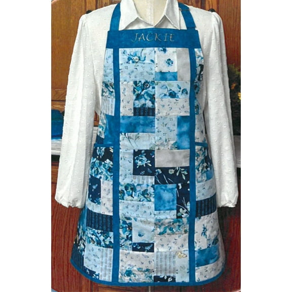 Sewing Pattern - Charm Squares Apron Pieced and Lined with Pockets J. Minnis Designs (Pattern Only) (JMD203) M204.18