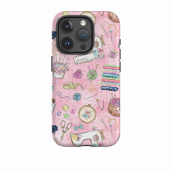Sewing Pattern III Crafty Gift Phone Case for iPhone 16 15 14 13 12 11 Pro Max