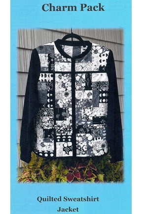 Sewing Pattern - Quilted Sweatshirt Jacket Charm Pack J. Minnis Designs (Pattern Only) (JMD202) M204.13