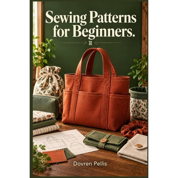 Sewing Patterns for Beginners: Easy Step-by-Step Patterns to Sew Bags, Accessories, Home Dcor, and Everyday Essentials, (Paperback)