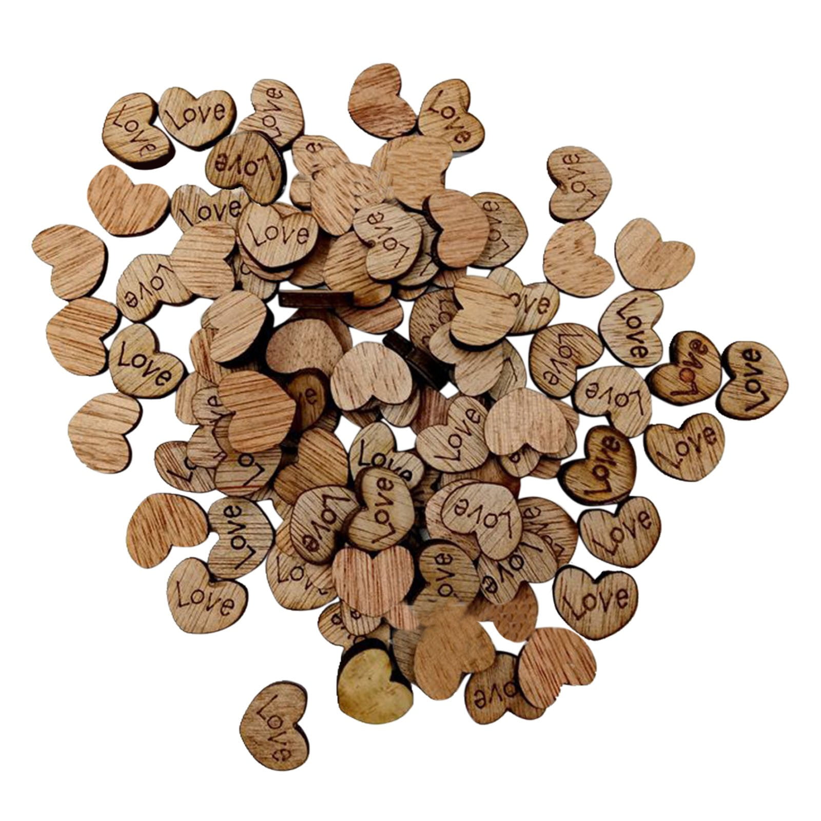 Sewing Patterns for Mens Shirts 100pc Wooden Heart Shape Crafts Wood