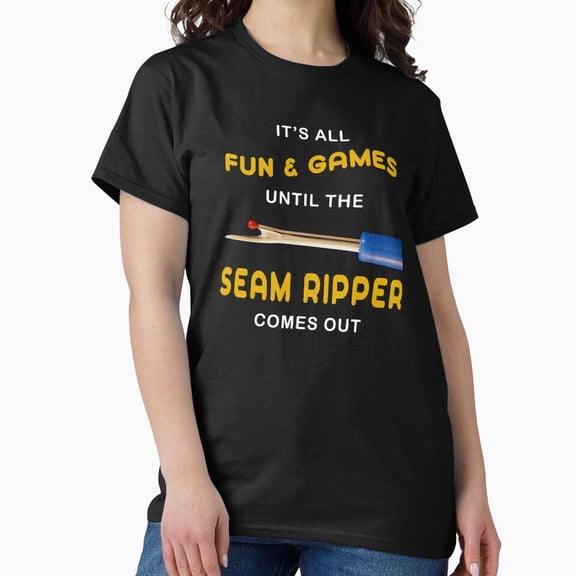 Sewing Quilting Seam Ripper Humor H4644, for Unisex – Extended Sizes Up to 5XL