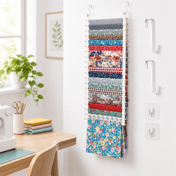 Sewing Room Hanging Wall Fabric Organizer 13.8 Inch