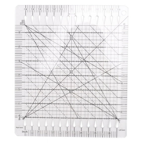 Sewing Ruler Fabric Cutting Ruler Quilting Supplies Tools Sewing Supplies Fabric Cutter Patchwork Template DIY 6 Inch