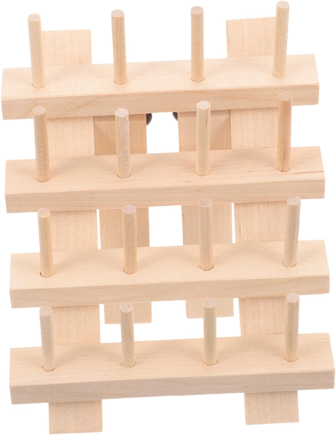 Sewing Storage Rack Display Shelf Display Shelves Thread Holder Wooden ...
