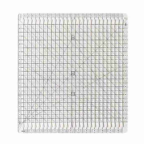 Sewing Supplies Sewing Ruler Template DIY Craft 12 Inch T-Shirts Ruler Patchwork 5-in-1 Quilt Cutting Ruler
