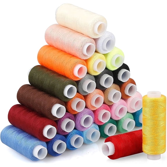 Sewing Thread - 30 Polyester Threads for Hand Stitching, Quilting & Sewing Machine - 250yd Each of Serger Sewing Machine Thread Perfect for Hand-sewing/Machine,Topboutique Christmas Gifts