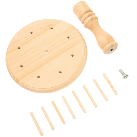 FENGGUIQU Wooden Spool Holder Stand for Embroidery Supplies, Minimalist Design Organizer for Thread Storage