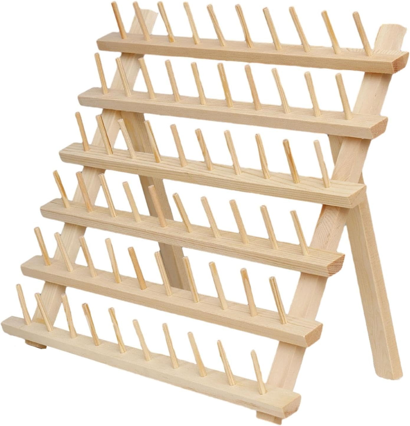 Sewing Thread Rack Holder Wooden Spool Holder Storage Spool Stand ...