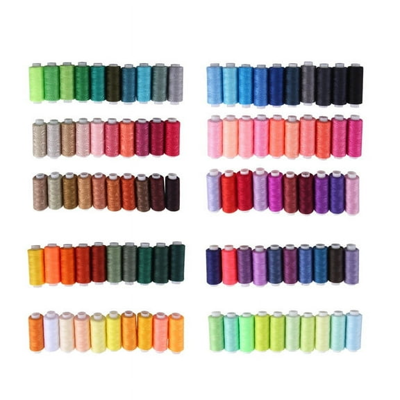 Sewing Thread Set 100 Colour 250Yd Each Spool Polyester Thread Kit for Hand or Machk10160