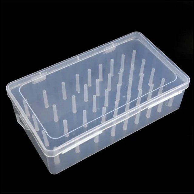 Sewing Thread Storage Box 42 Pieces Spools Bobbin Carrying Case