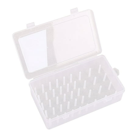 Sewing Thread Storage Box Sewing Organizer Container Case Holder 42pcs Pillar Prevents Twining for Embroidery and Sewing Threads