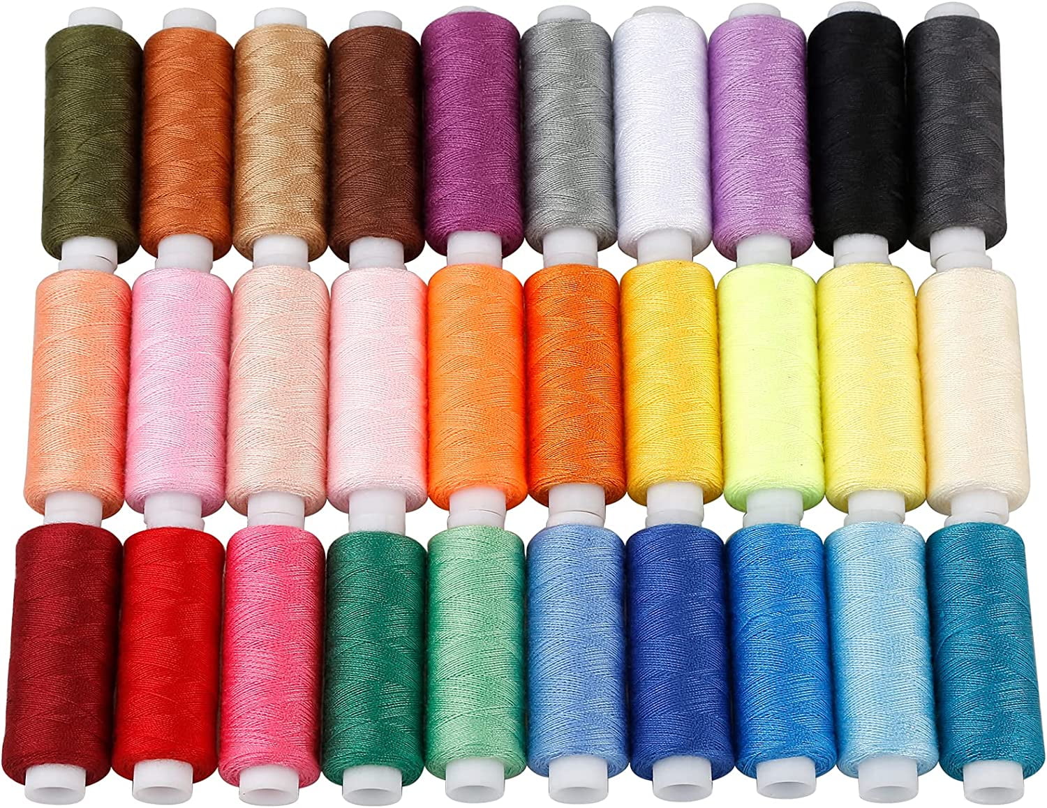 Candora Sewing Thread Assortment Coil 30 Color 250 Yards Each  Polyester Thread Sewing Kit All Purpose Polyester Thread for Hand and  Machine Sewing