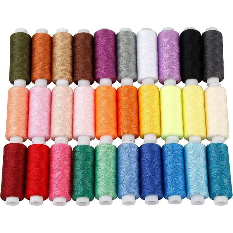Sewing Threads Kits, 30 Colors Polyester 250 Yards Per Spools for