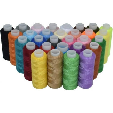 Sewing Threads Kits Polyester 30 Spool 250 Yards Per Spools for Hand Machine Sewing (30 Colors)