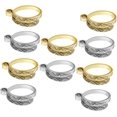 thumbnail image 1 of Sewing Tools 10 Pcs Open Crochet Ring Quilting Tools Knitting Crochet Rings Adjustable Loop Rings Bohemian Coil, 1 of 5