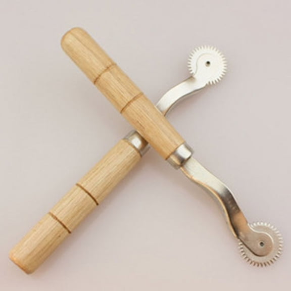 Sewing Tracing Wheel, Serrated Edge Pattern Marker with Handle for Fabric Tailoring and Quilting