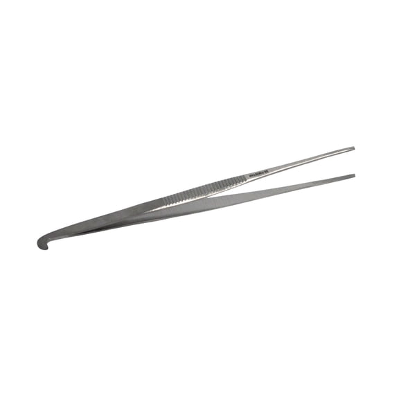Sewing Tweezers 5 Inch Straight Forged Steel TWE2