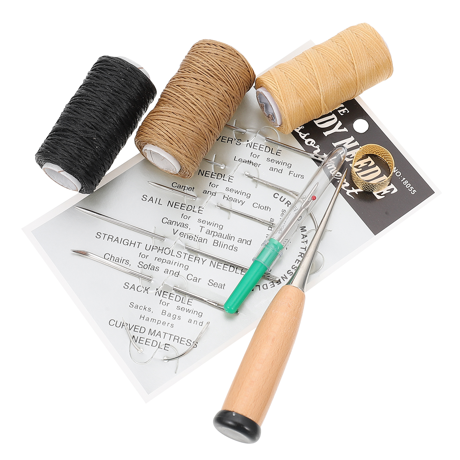 Sewing Upholstery Repair 51pcs Waxed Thread with Sewing Seam Ripper