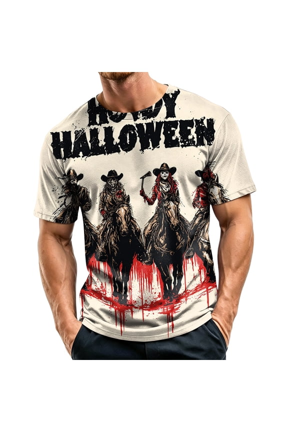 Funny Skeleton T Shirts Hilarious Mens Halloween Tees with Vampires and Bones for Guys,White M